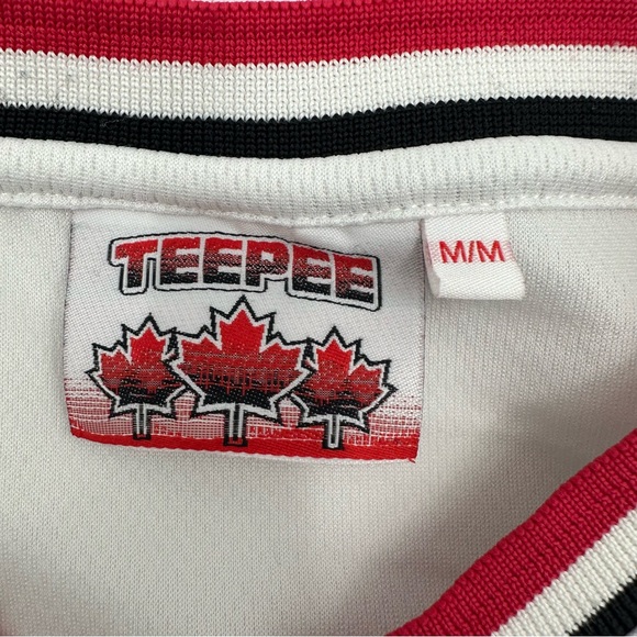 Canada Leaf Hockey Jersey Shirt Teepee Sports‎ Men’s Size Medium M Red White - Picture 3 of 7